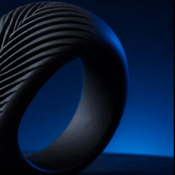 Macro detail of the medical grade silicone surface